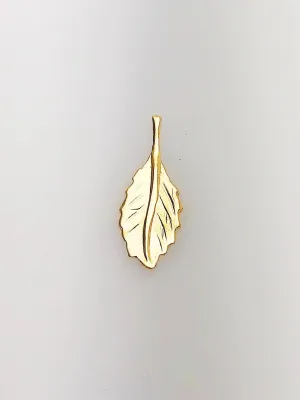 14K Gold Fill Feather Charm, 7.0x18.3mm, Made in USA - 68