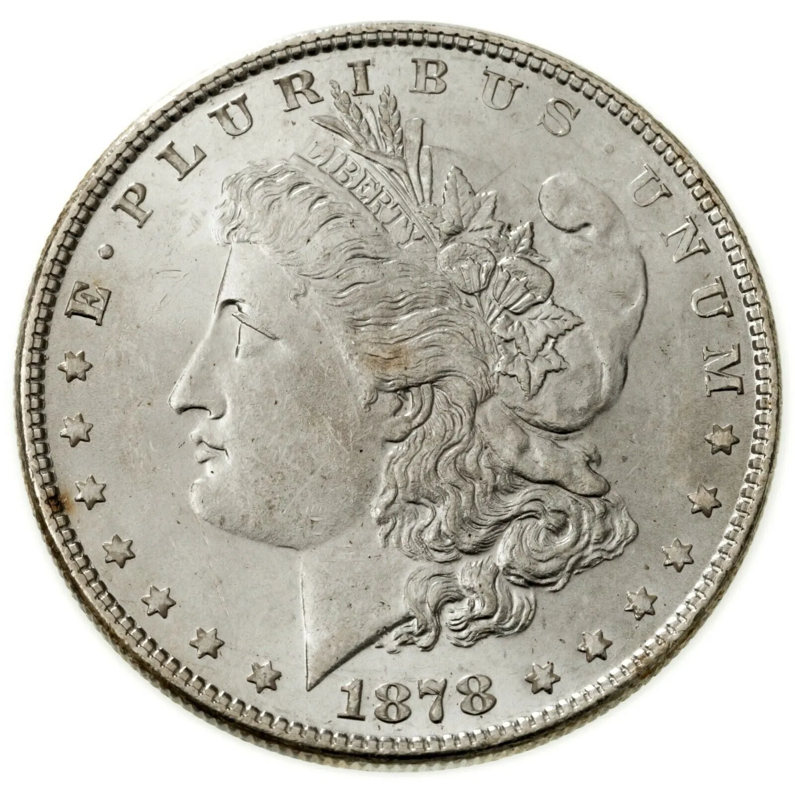 1878 7TF Rev 78 $1 Silver Morgan Dollar in Choice BU, Excellent Eye Appeal