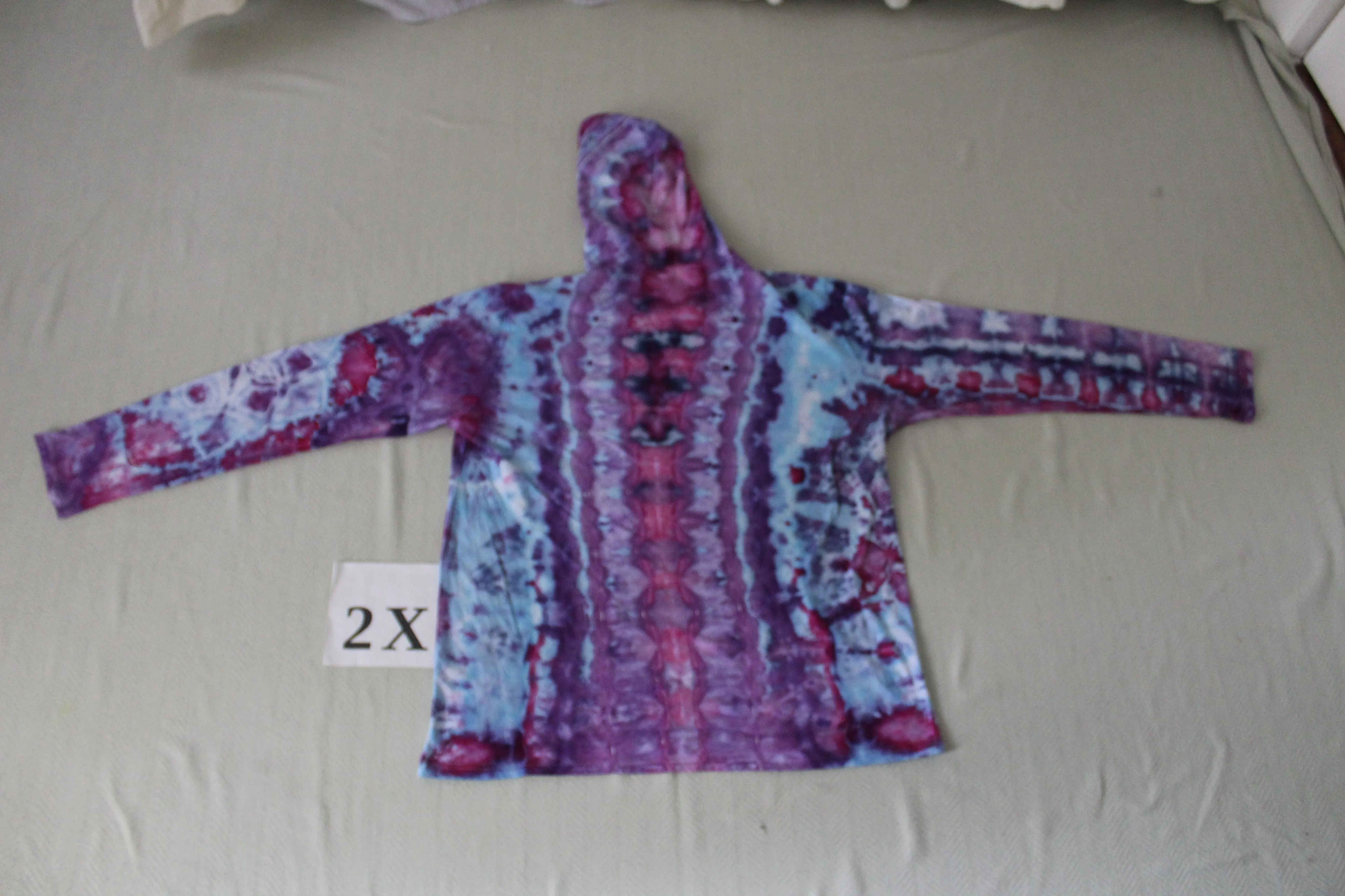 2X Long Sleeve Hooded Shirt