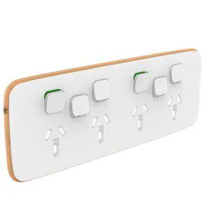 395H4XXC Quad Power Point   Switches Skin