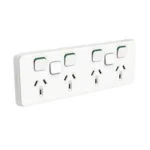 395H4XXC Quad Power Point   Switches Skin