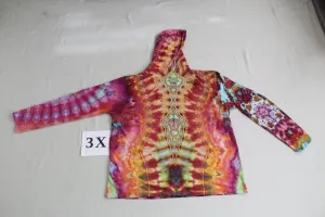 3X Long Sleeve Hooded Shirt