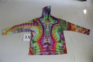 3X Long Sleeve Hooded Shirt