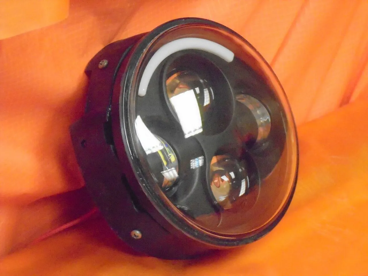 5 3/4" DAYMAKER Yamaha Vstar Dragstar XVS1100 BLACK Projector HID LED Light Bulb Headlight Motorcycle