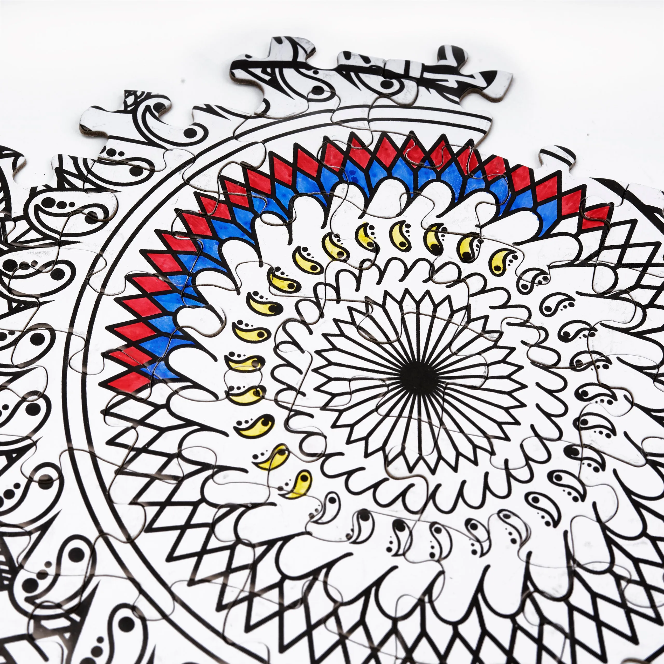 500pcs Colour-in Owl Puzzle with 6 Pens