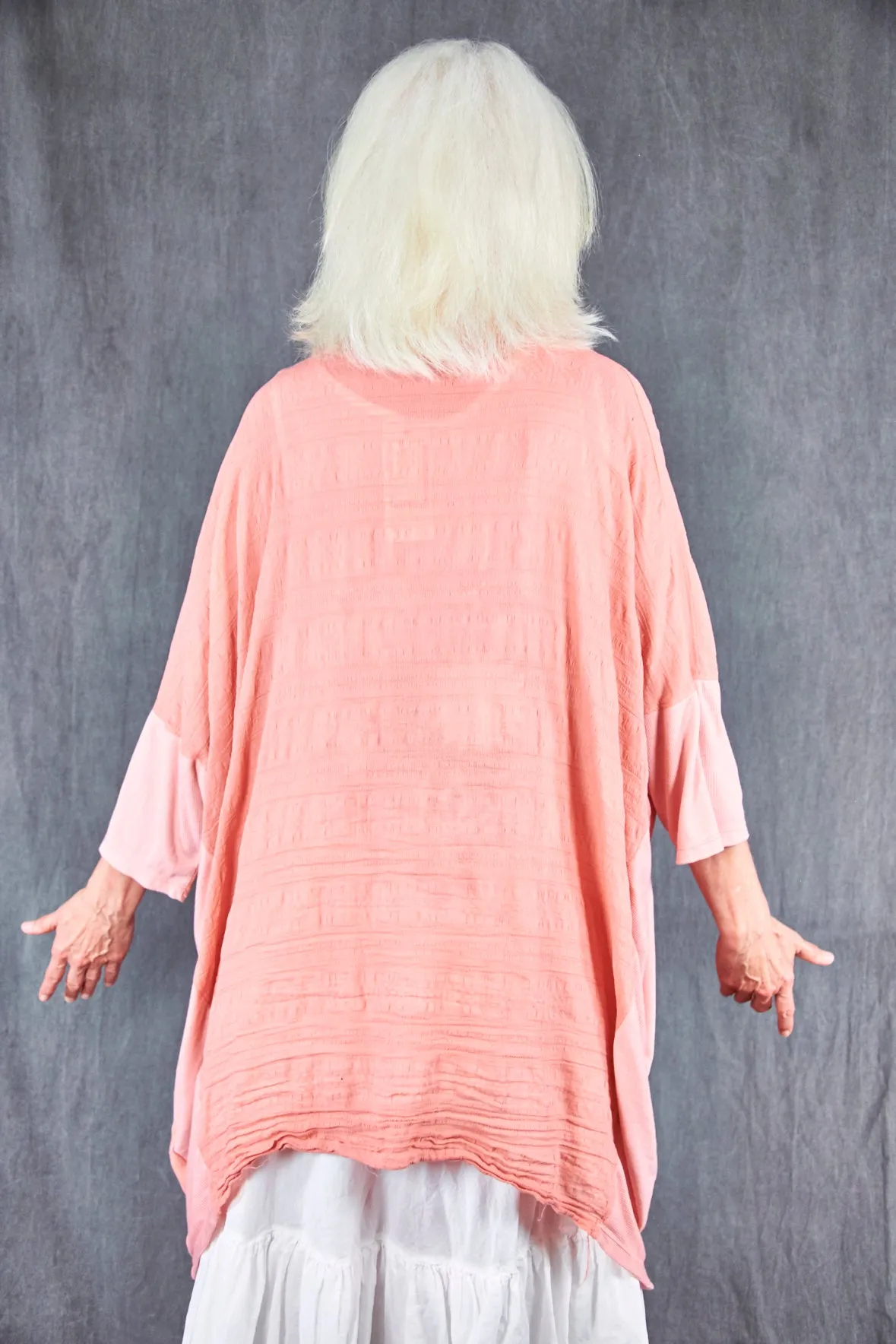 5309 Cabana Breeze Kimono Cardi Guava