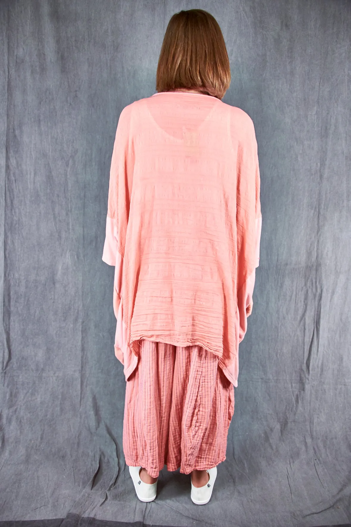 5309 Cabana Breeze Kimono Cardi Guava