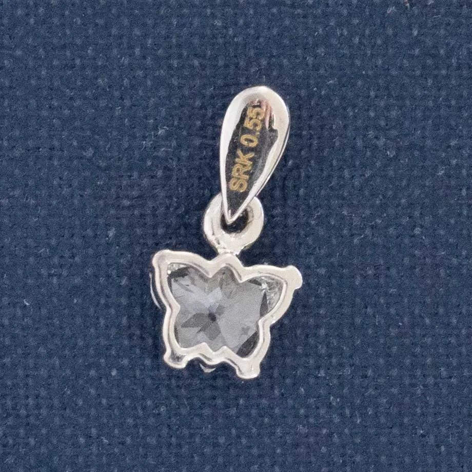 .55ct Rose Cut Diamond Butterfly Pendant