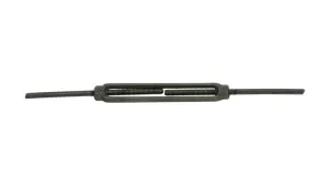 5/8" X 6" Stub End Turnbuckle, Self Colored/ Bright Polish Forged Steel