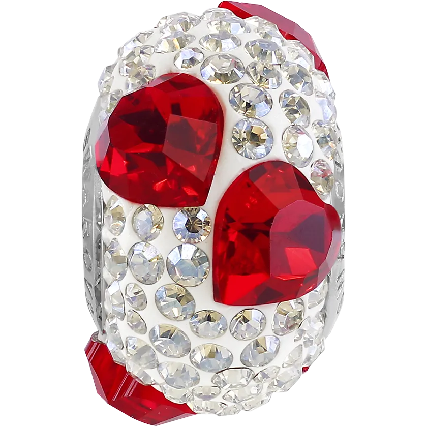 81722 Swarovski BeCharmed Pave Heart Bead