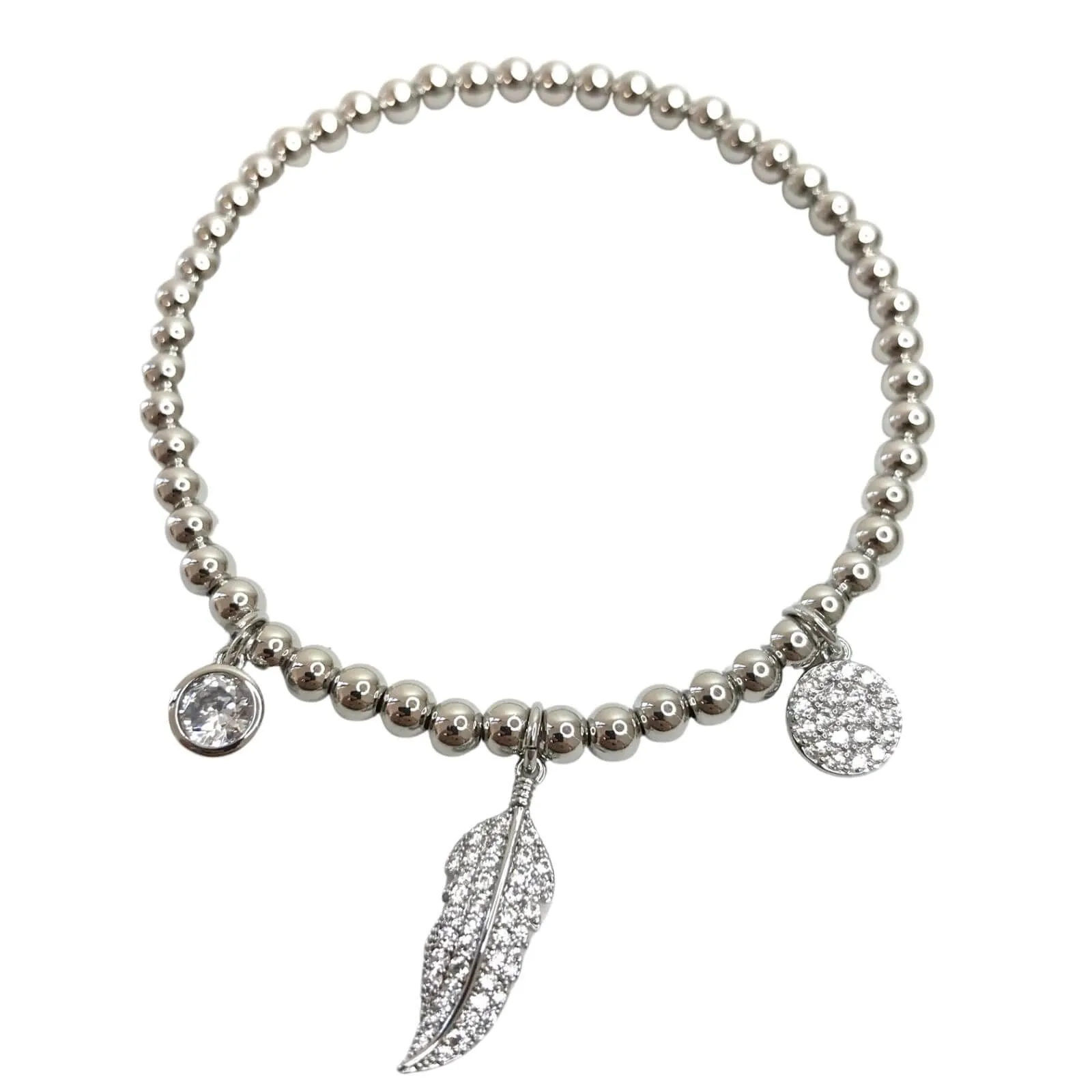 Absolute Floaty Feather Bracelet - SiIver