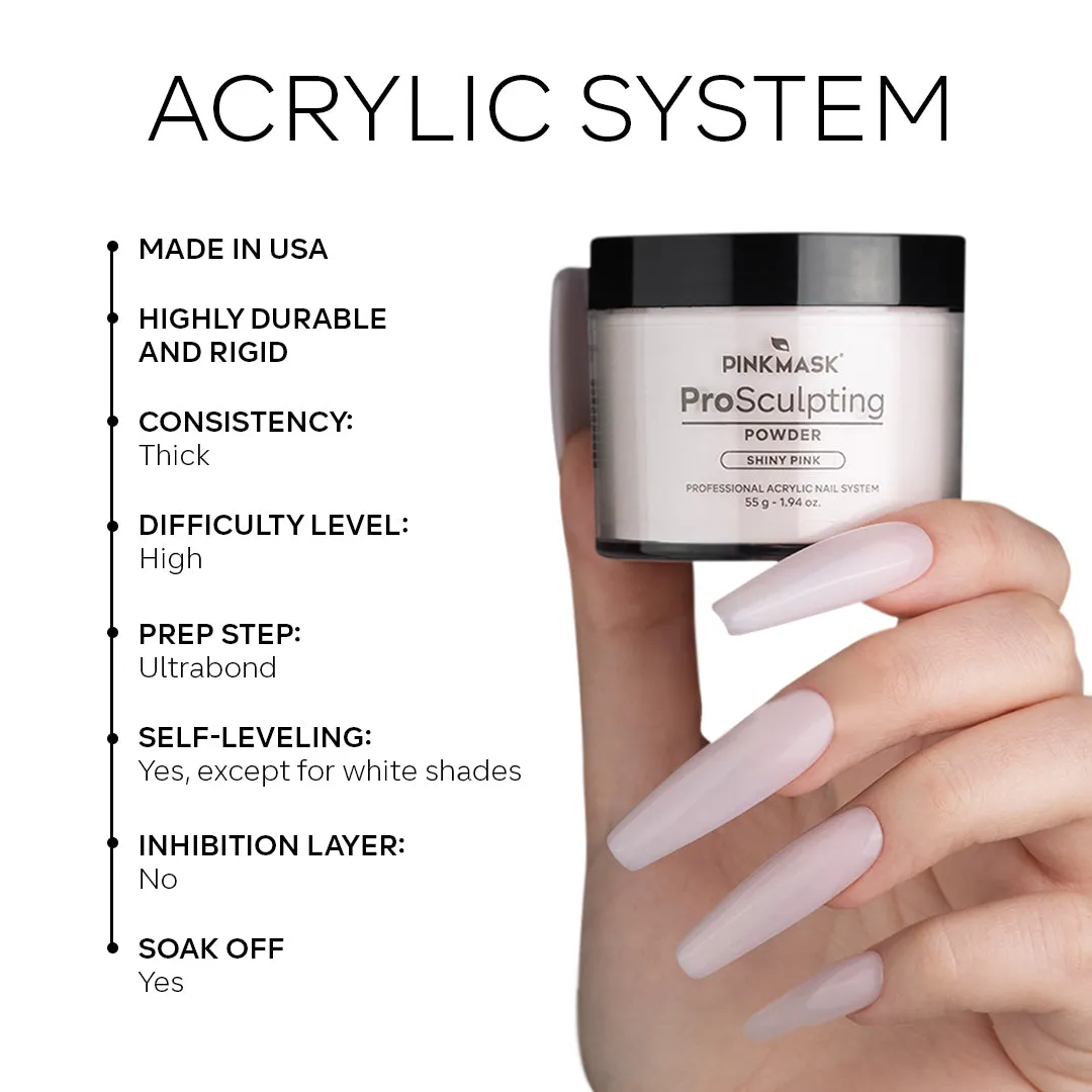Acrylic Nail Powder - Bright White