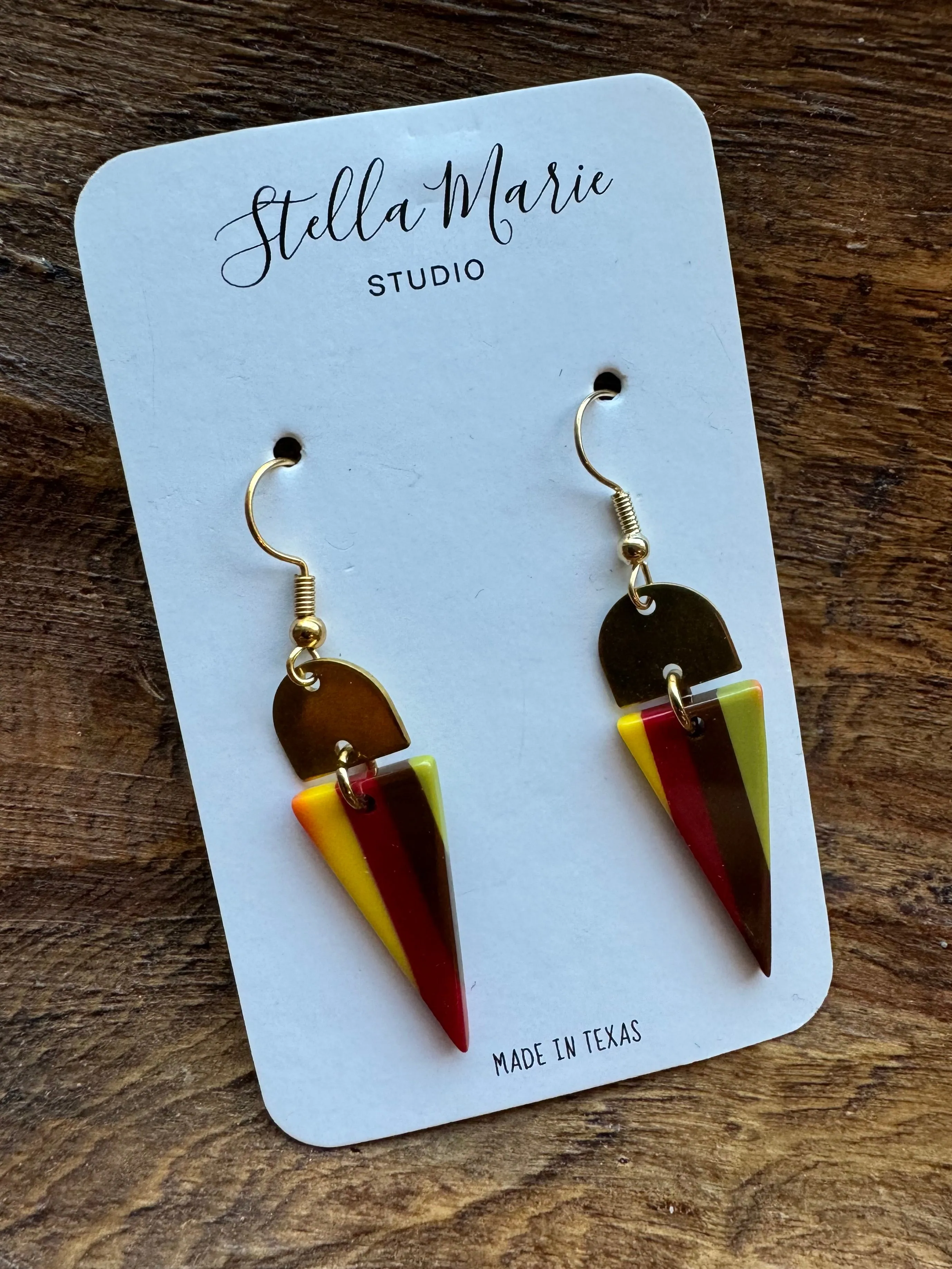 Acrylic Triangle Earrings