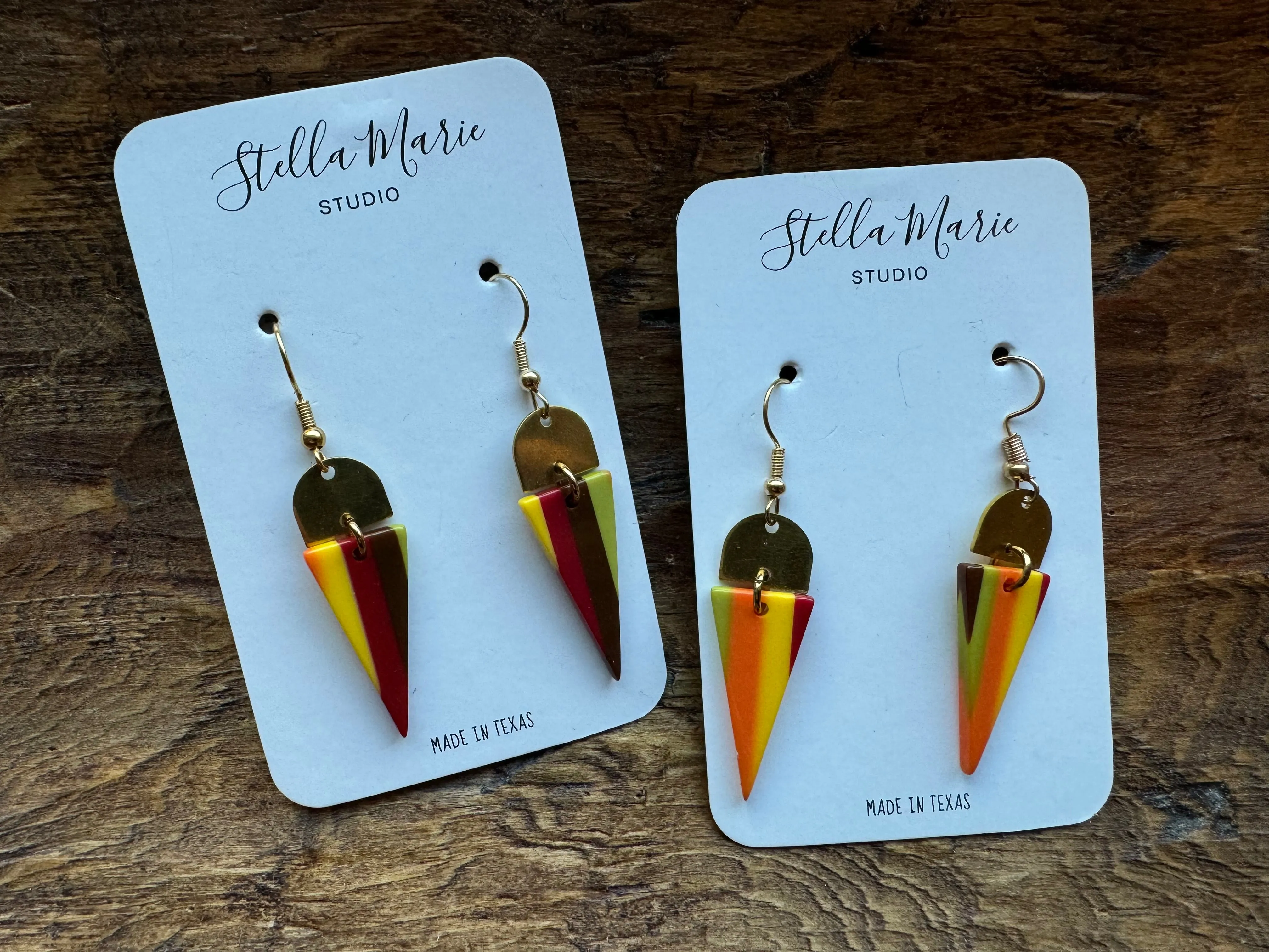 Acrylic Triangle Earrings