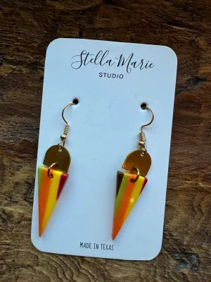 Acrylic Triangle Earrings