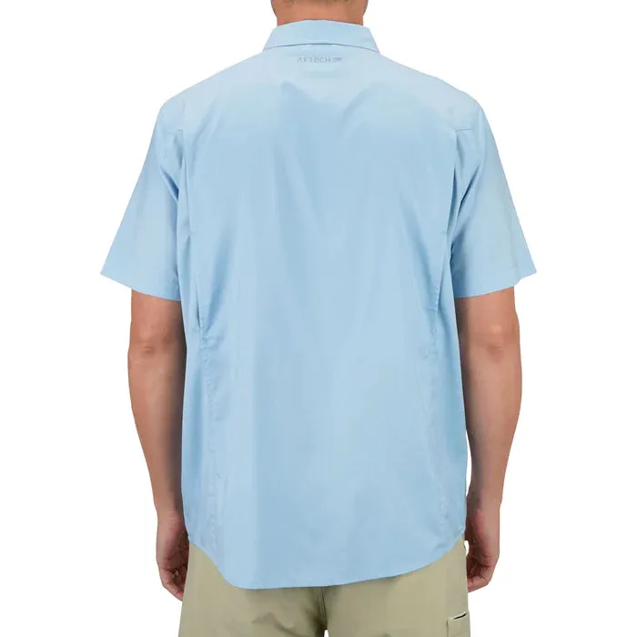 AFTCO MENS RANGLE VENTED SHORT SLEEVE SHIRT - AIRY BLUE