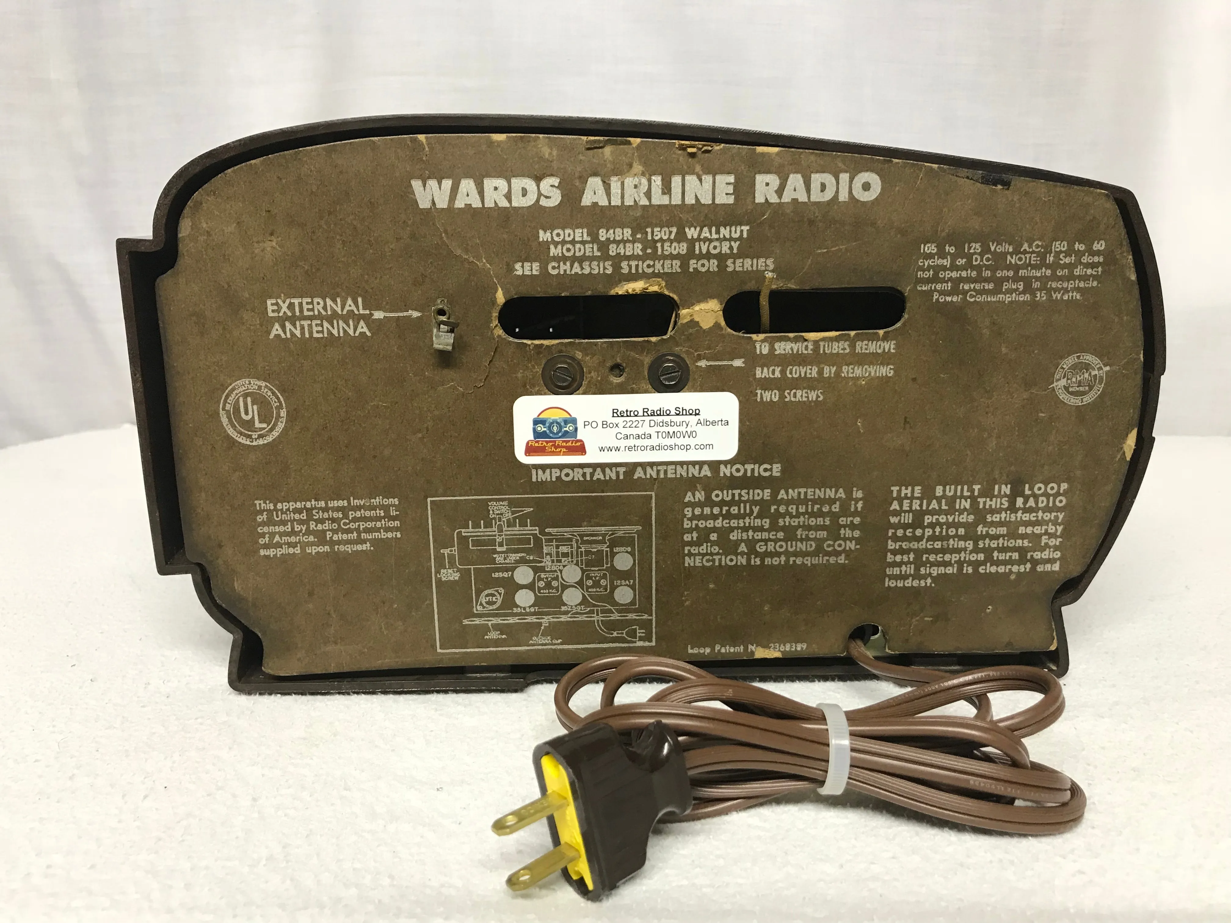 Airline 84BR-1507 Tube Radio With Bluetooth input.