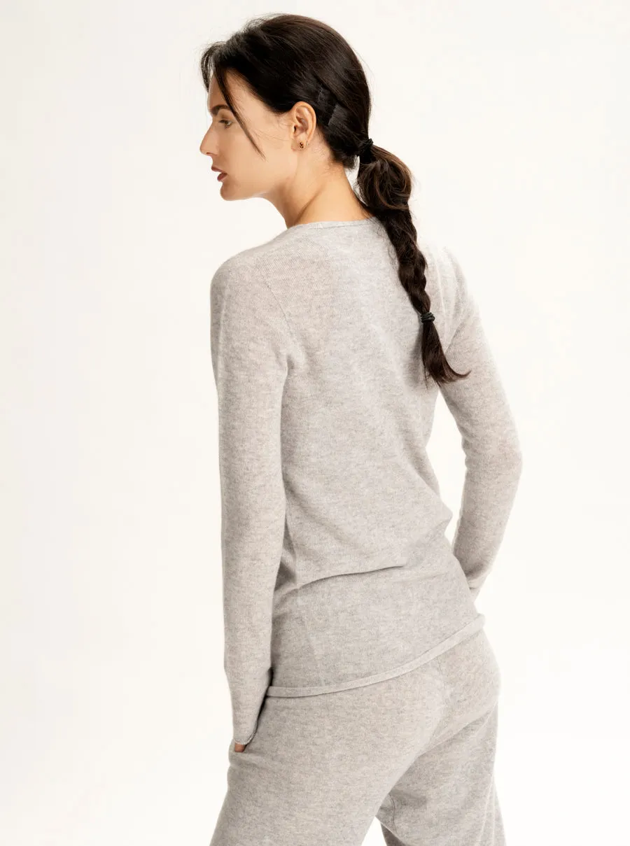 Airy Cashmere Scoop Neck Sweater