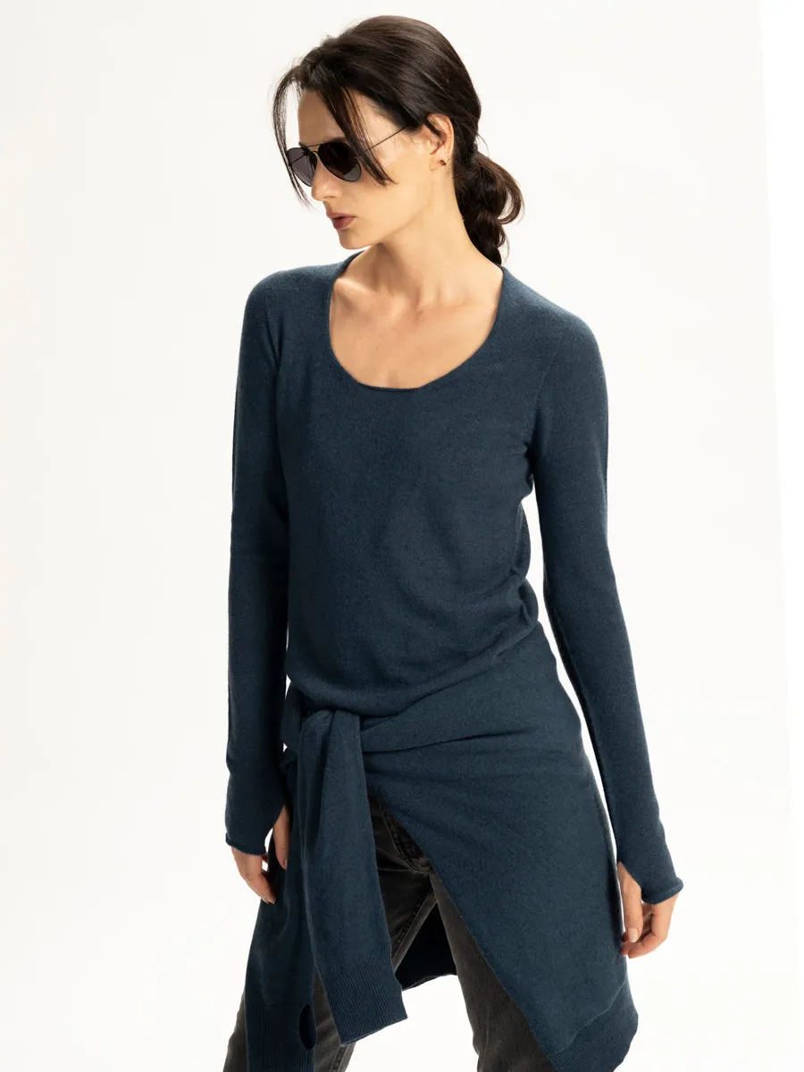 Airy Cashmere Scoop Neck Sweater