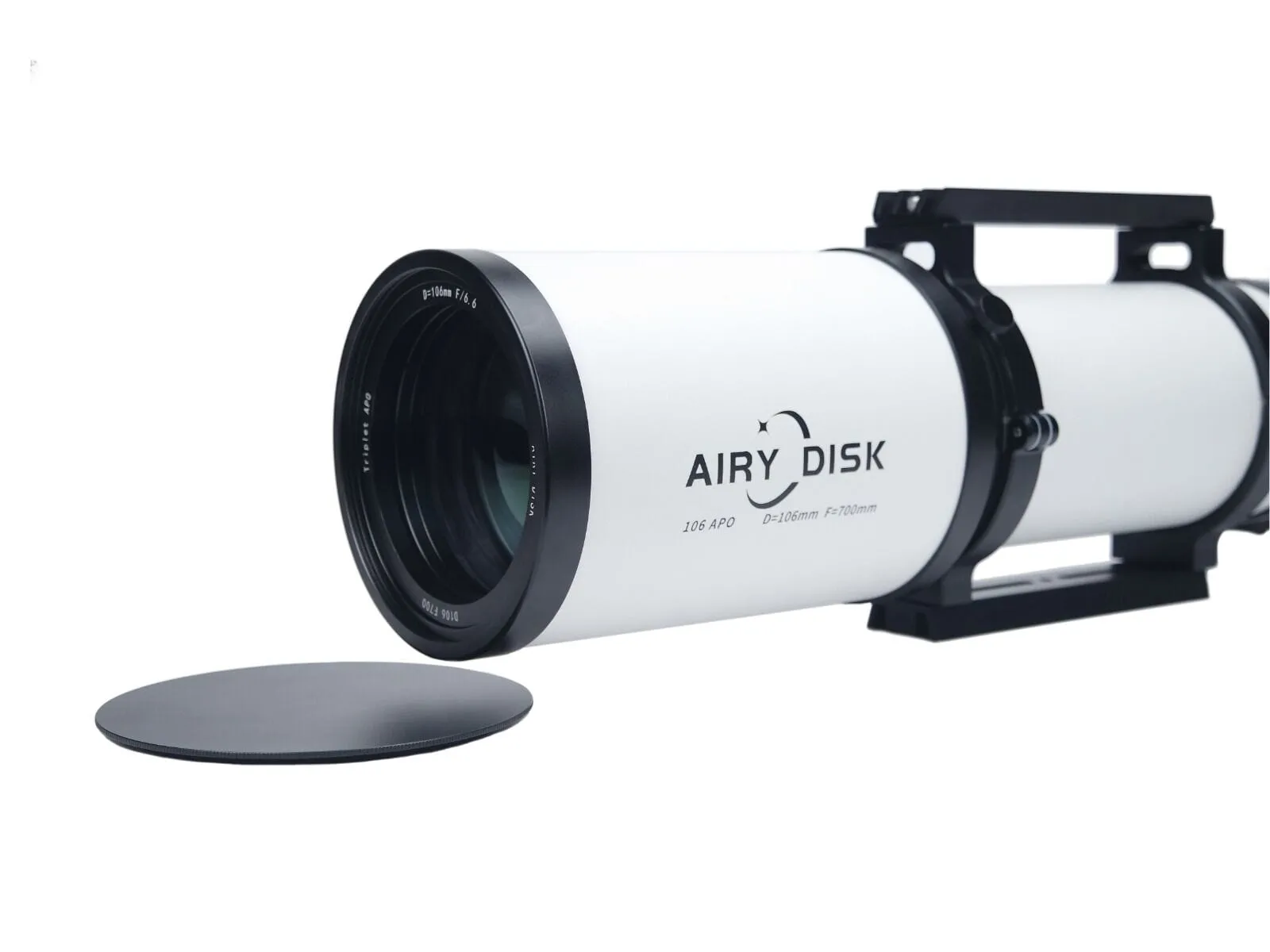 Airy Disk APO 106mm f/6.6 Triplet ED FCD-100 Apochromatic Refractor w/ Aluminum Case and 0.75x Flattener