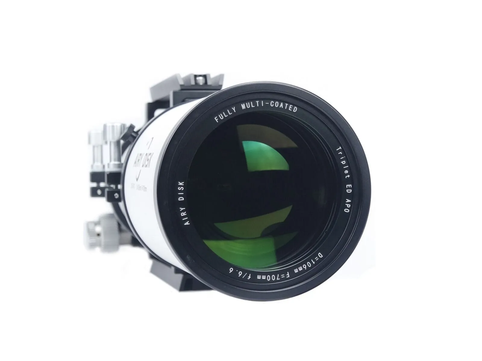 Airy Disk APO 106mm f/6.6 Triplet ED FCD-100 Apochromatic Refractor w/ Aluminum Case and 0.75x Flattener