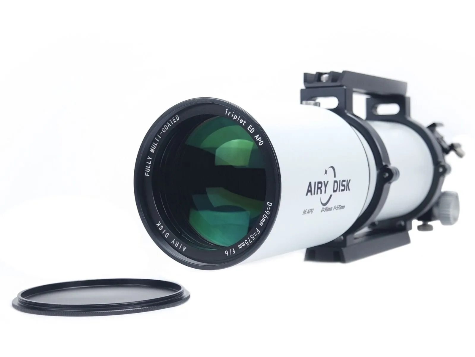 Airy Disk APO 96mm f/6 Triplet ED FCD-100  Apochromatic Refractor APO w/ Aluminum Case and 0.92x Flattener