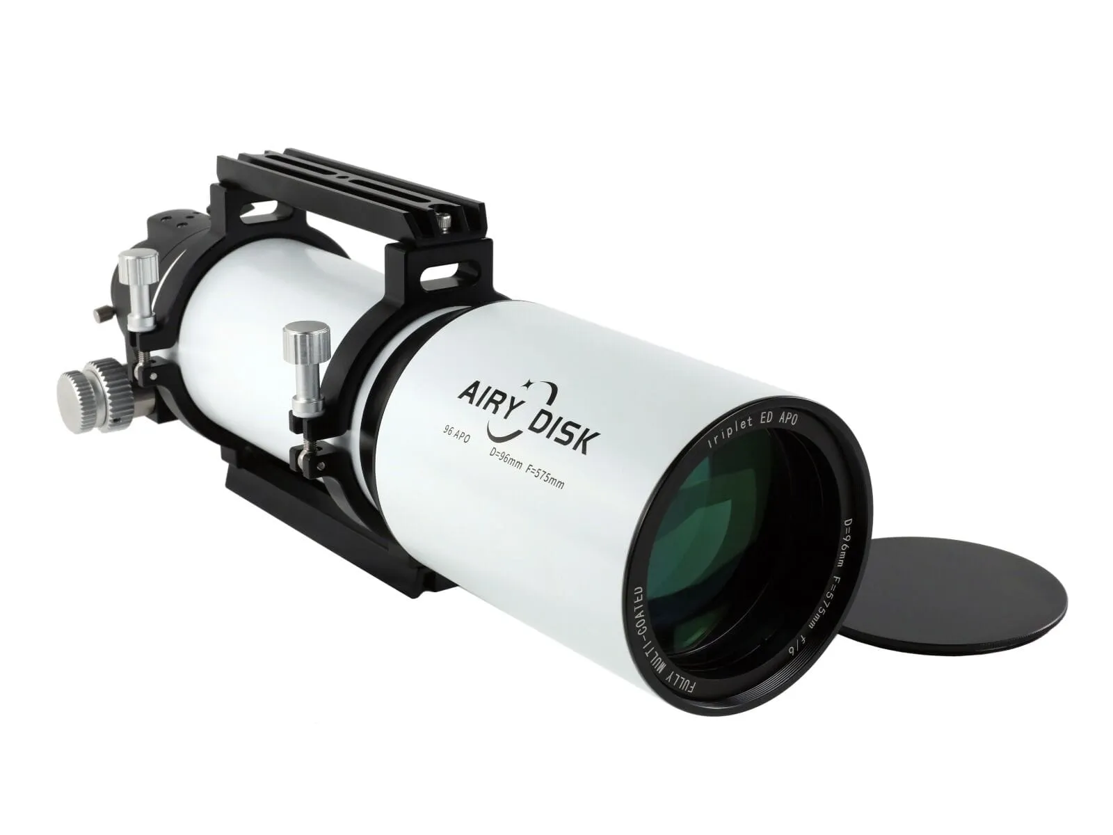 Airy Disk APO 96mm f/6 Triplet ED FCD-100  Apochromatic Refractor APO w/ Aluminum Case and 0.92x Flattener