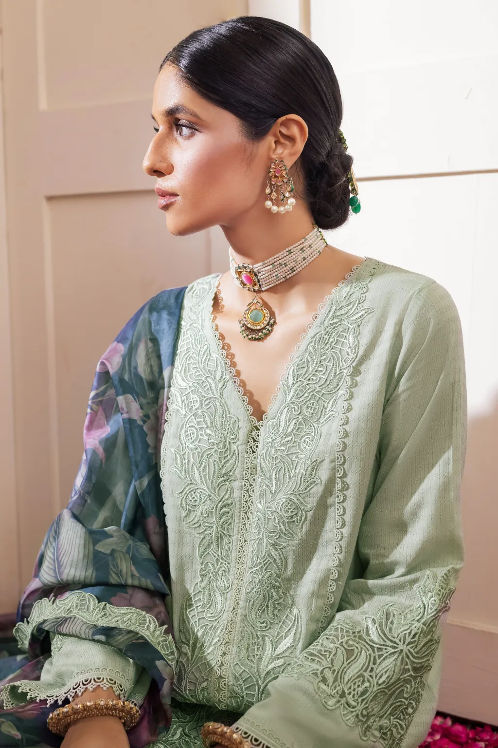 AL-05 Insha  | Iznik Aashiyan Embroidered Unstitched Festive Lawn Collection23