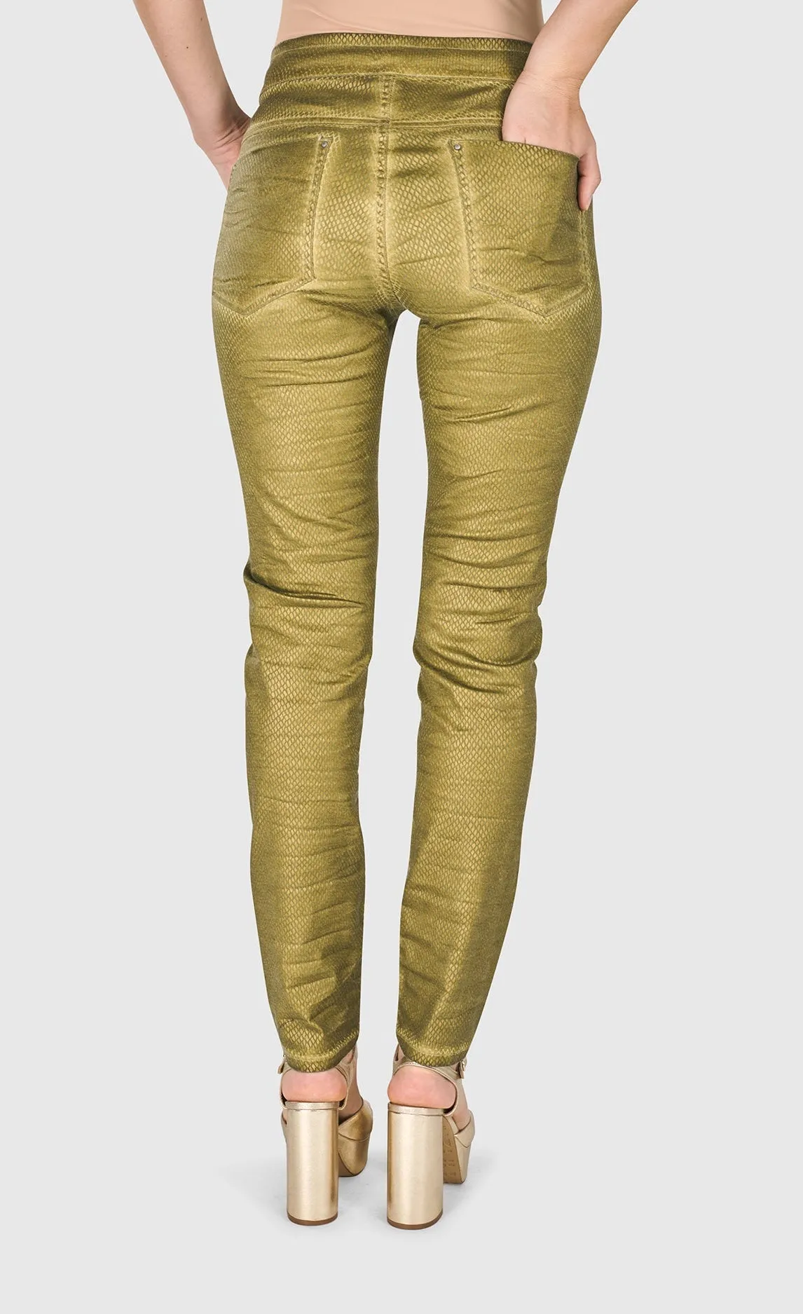 Alembika Green Iconic Stretch Jeans