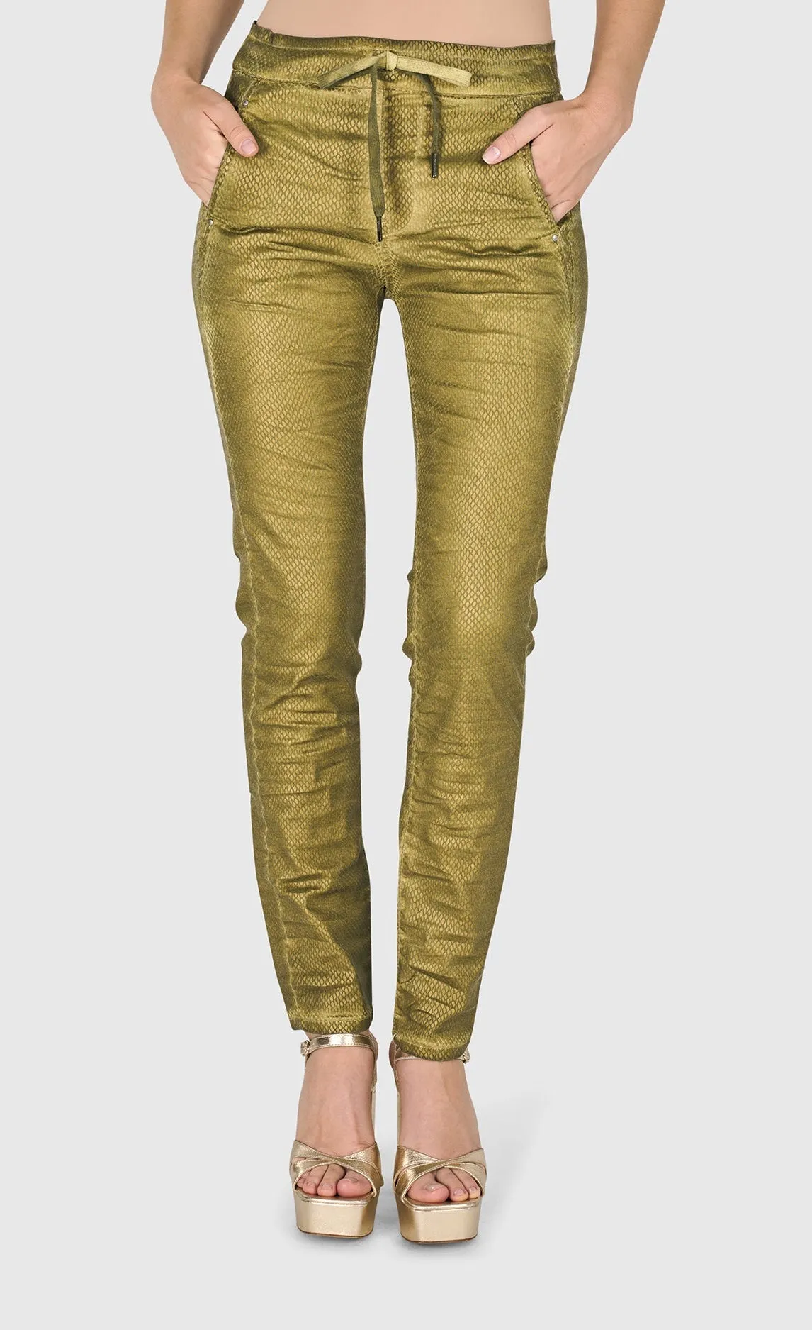 Alembika Green Iconic Stretch Jeans
