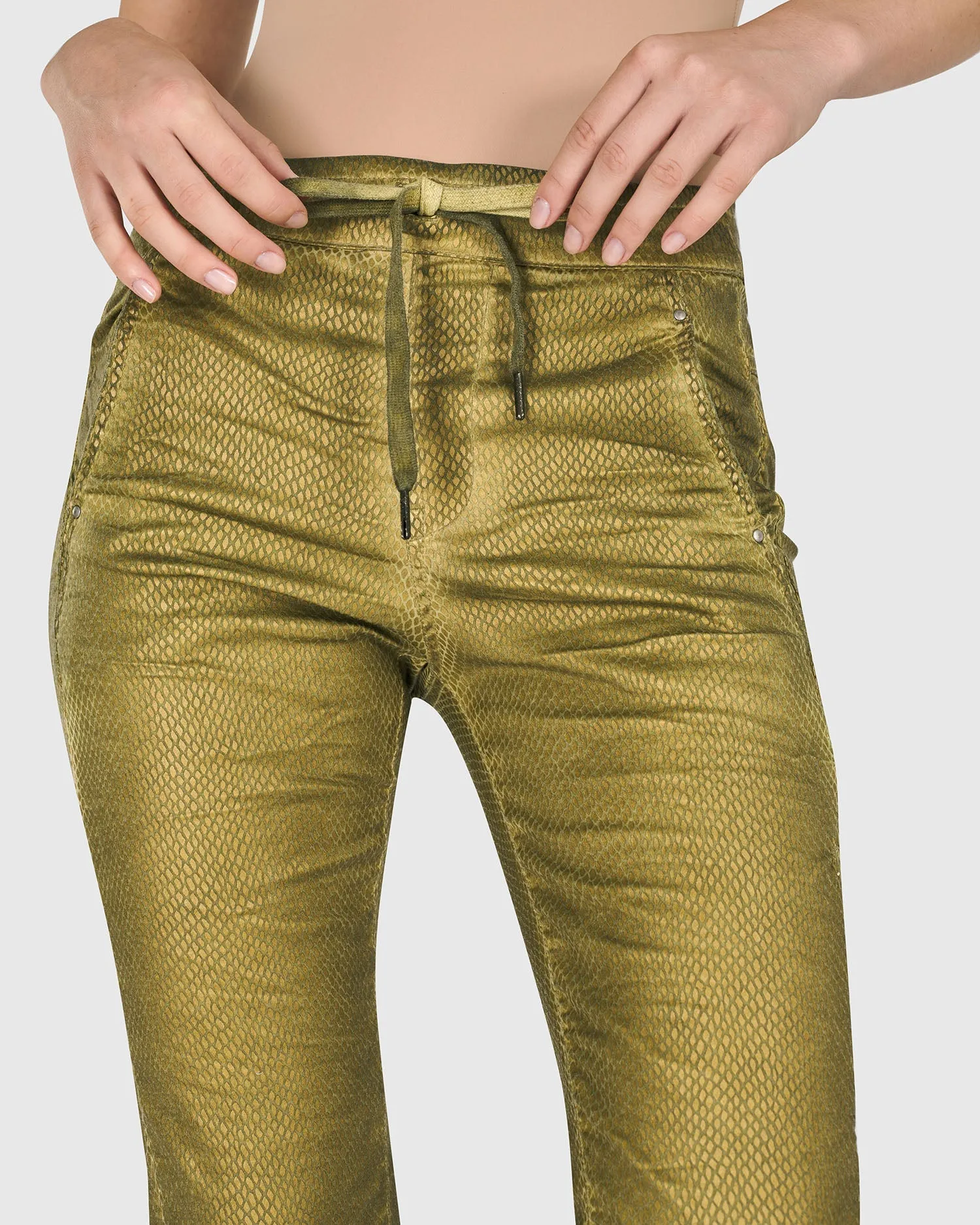 Alembika Green Iconic Stretch Jeans