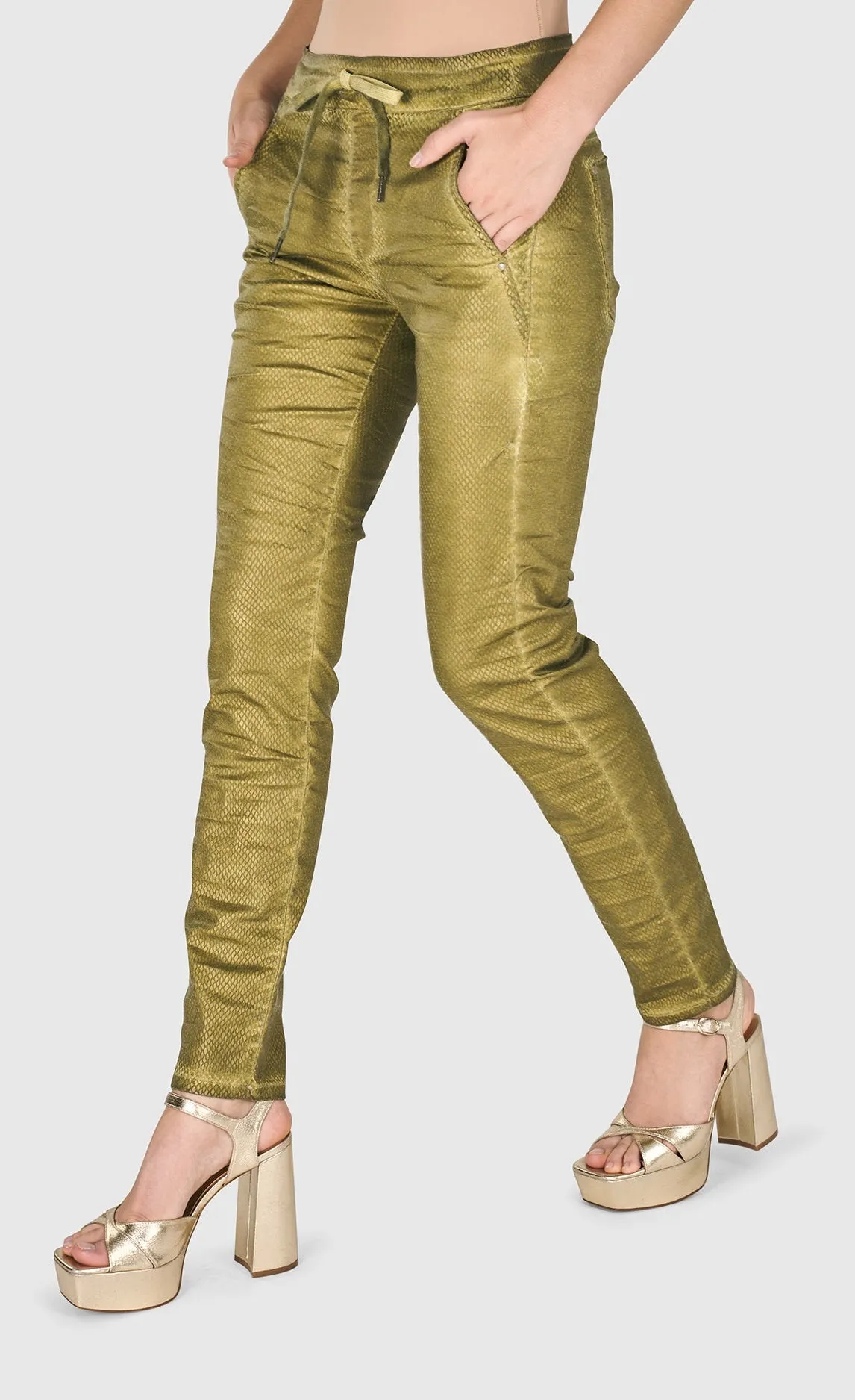 Alembika Green Iconic Stretch Jeans