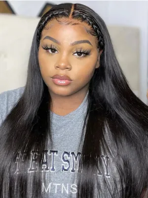 Alipop Air Straight 13x4 Undetectable Frontal Lace Wig Pre Plucked Glueless Wig