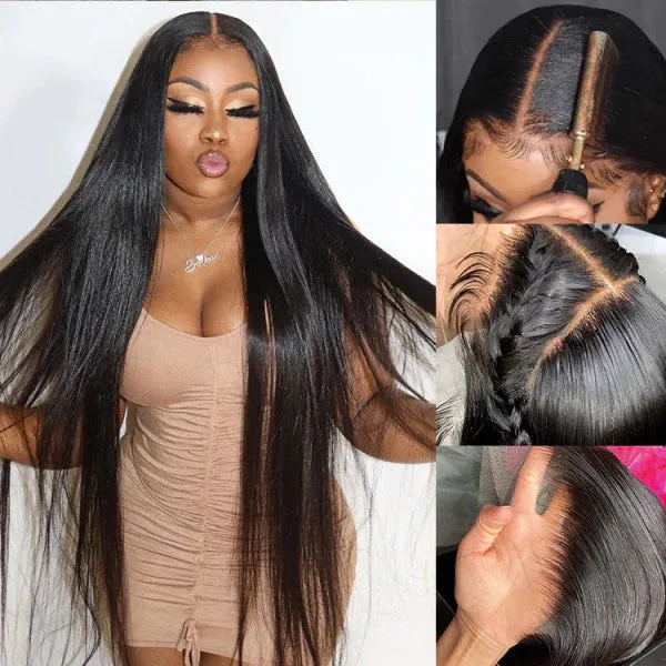 Alipop Air Straight 13x4 Undetectable Frontal Lace Wig Pre Plucked Glueless Wig