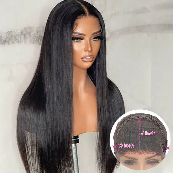 Alipop Air Straight 13x4 Undetectable Frontal Lace Wig Pre Plucked Glueless Wig