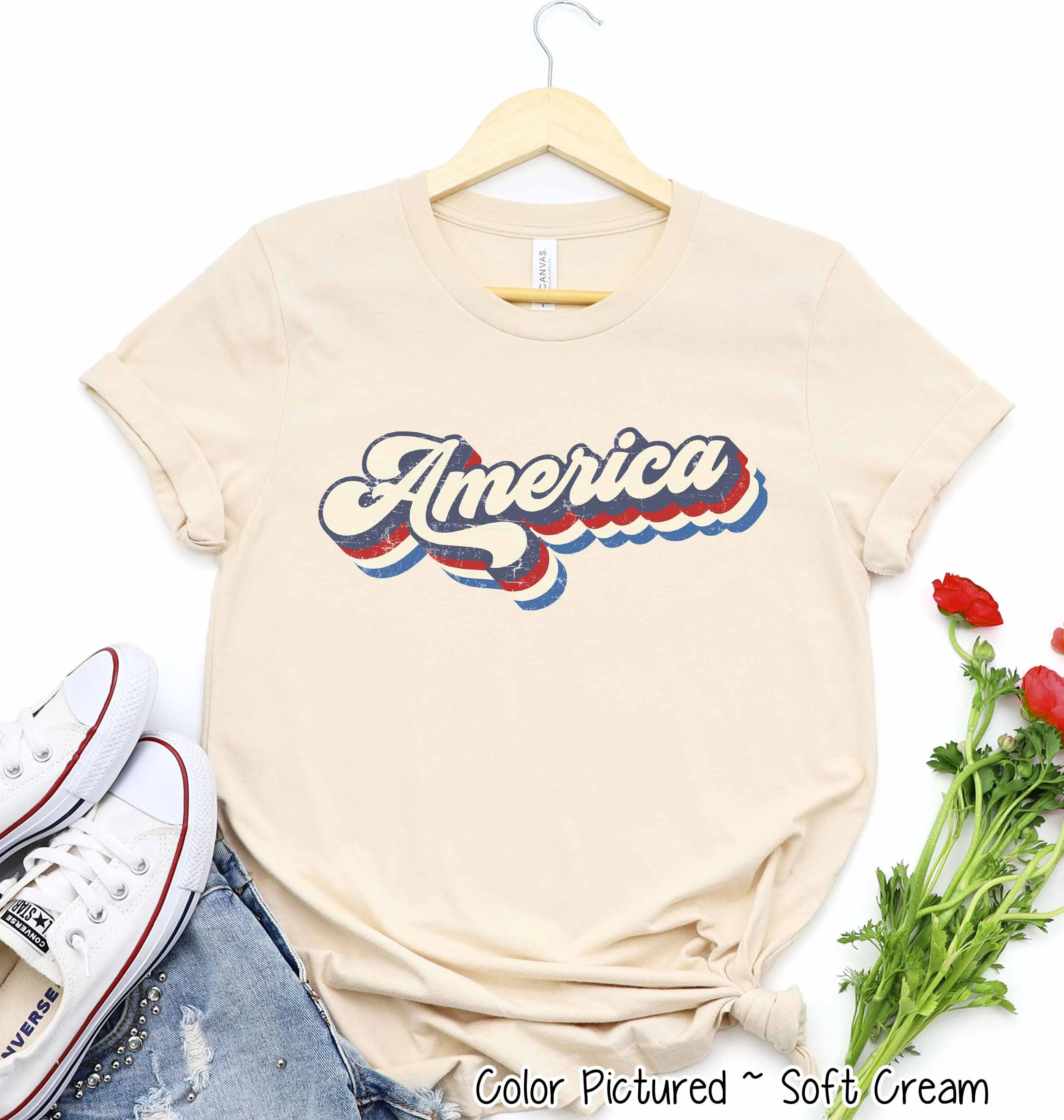 America Retro Tee