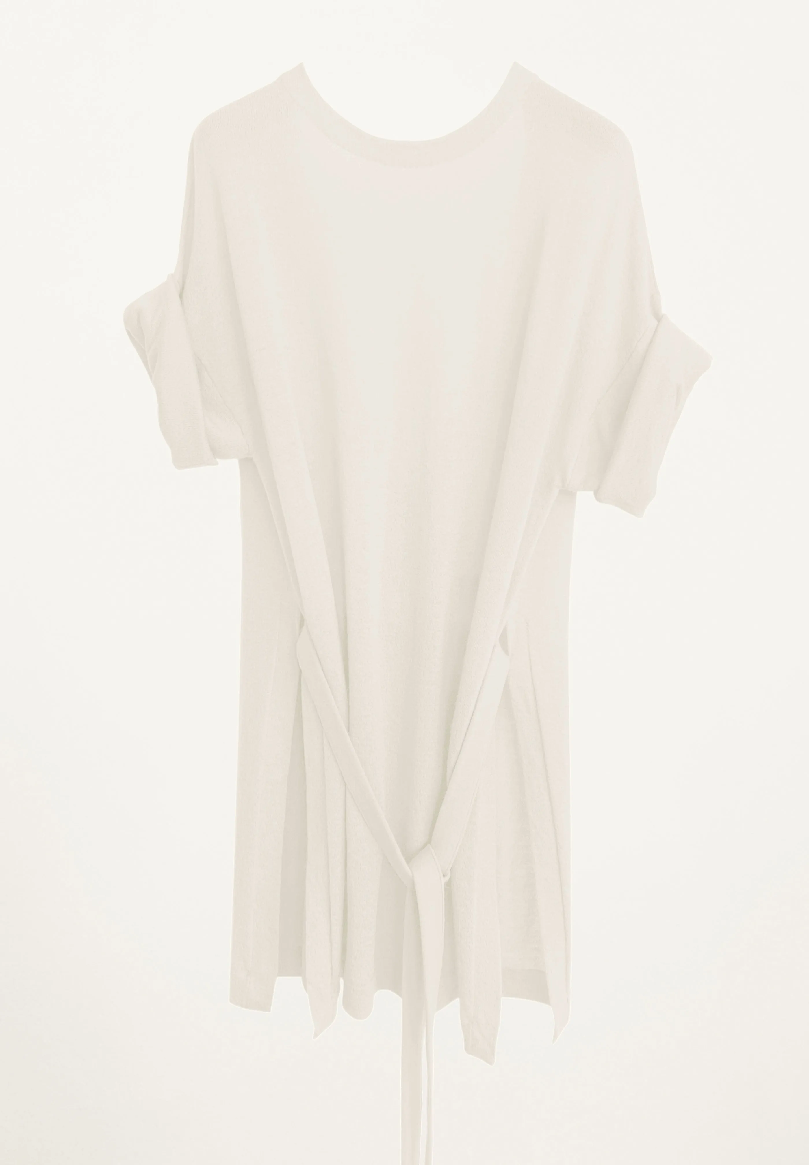 Amira Low Back Tee in Parchment