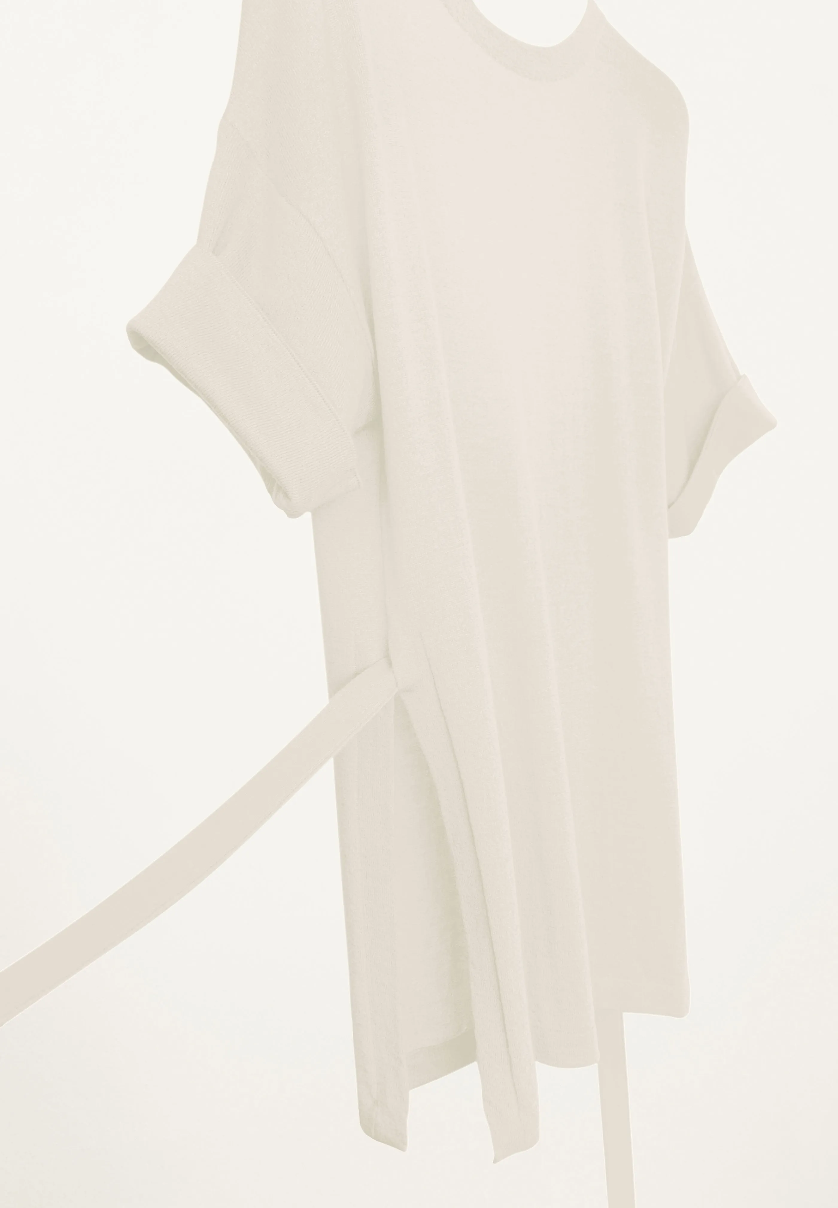 Amira Low Back Tee in Parchment