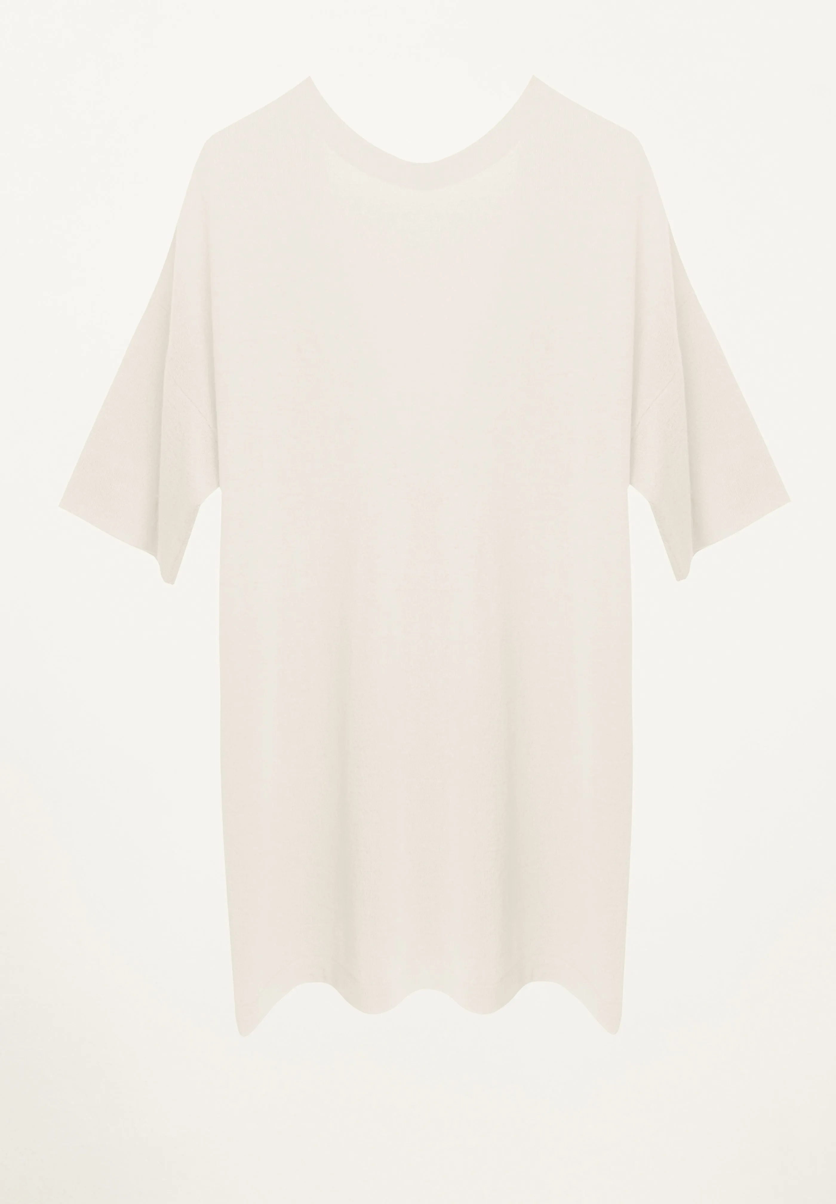 Amira Low Back Tee in Parchment