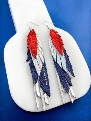 Anabelle Oak - Patriotic Skinny Feathers