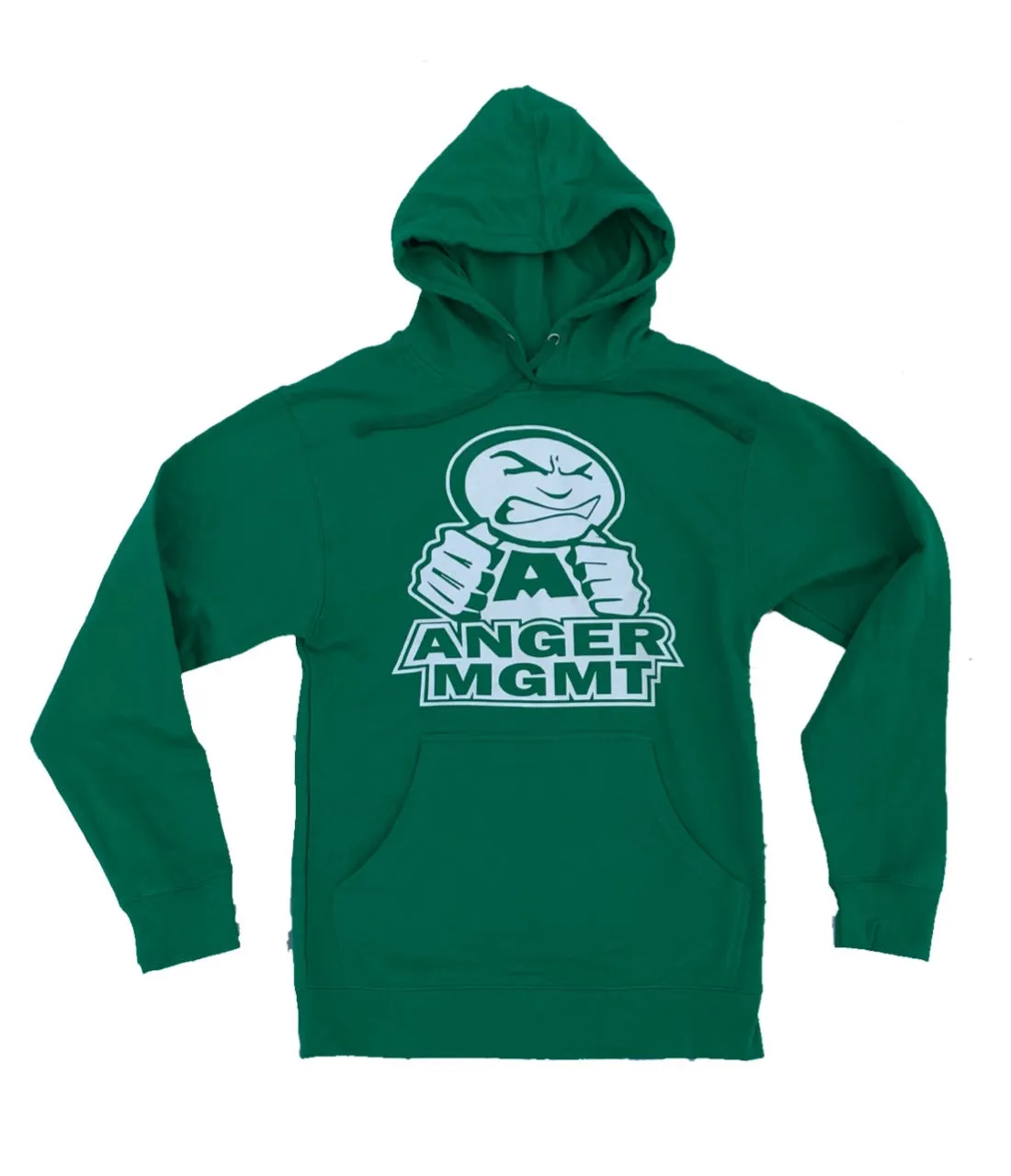 ANGER MANAGEMENT LifeStyle Iconic Logo Hoodie | Green / Kelly | Mens