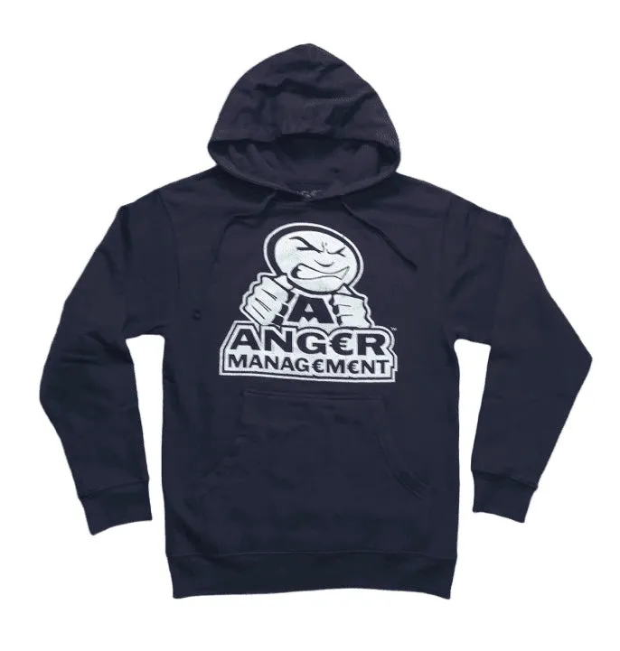 ANGER MANAGEMENT LifeStyle Iconic Logo Hoodie | Navy | Mens
