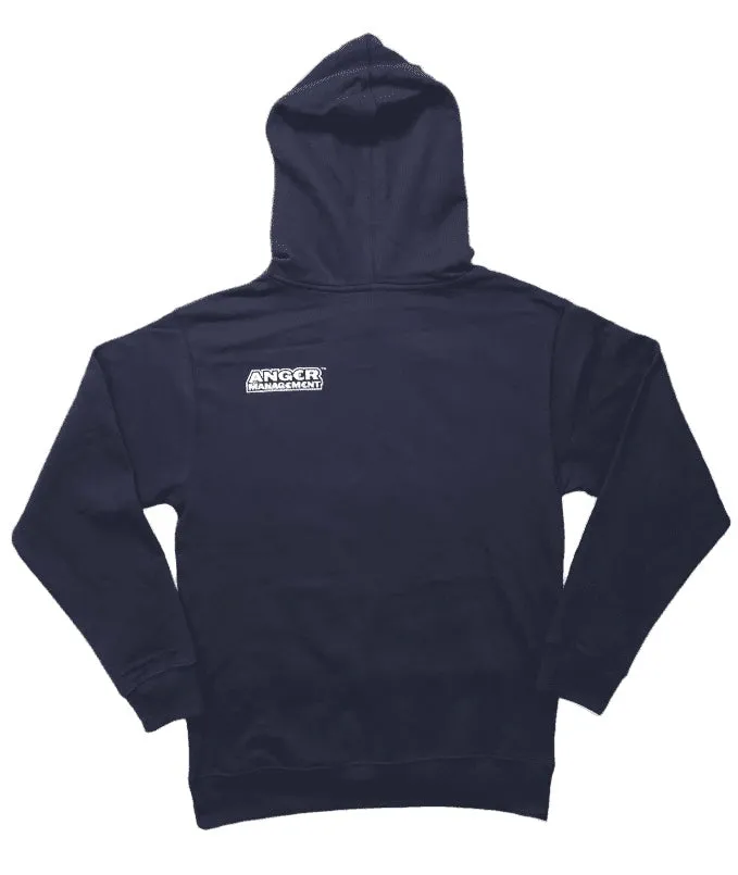 ANGER MANAGEMENT LifeStyle Iconic Logo Hoodie | Navy | Mens