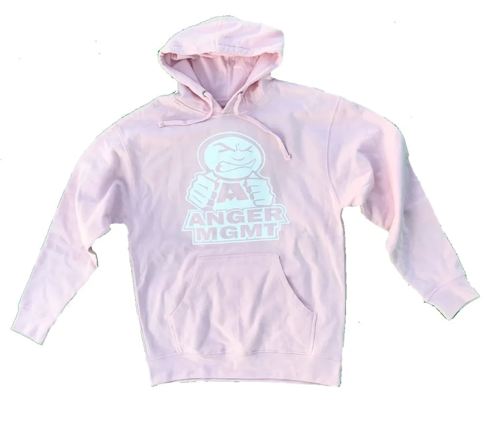 ANGER MANAGEMENT LifeStyle Iconic Logo Hoodie | Pink | Mens