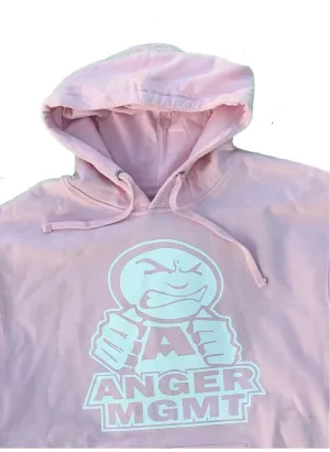 ANGER MANAGEMENT LifeStyle Iconic Logo Hoodie | Pink | Mens