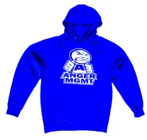 ANGER MANAGEMENT LifeStyle Iconic Logo Hoodie | Royal Blue | Mens