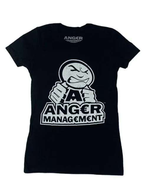 ANGER MANAGEMENT LifeStyle Iconic Logo Tee | Black | Womens