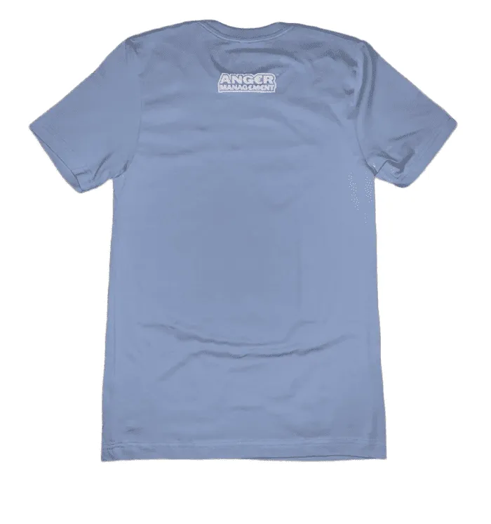 ANGER MANAGEMENT LifeStyle Iconic Logo Tee | Powder Blue | Mens