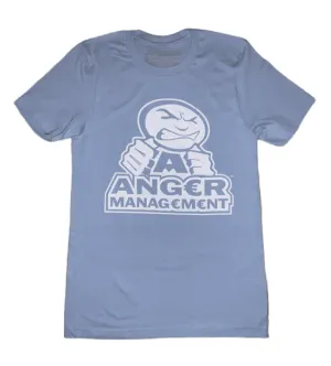 ANGER MANAGEMENT LifeStyle Iconic Logo Tee | Powder Blue | Mens
