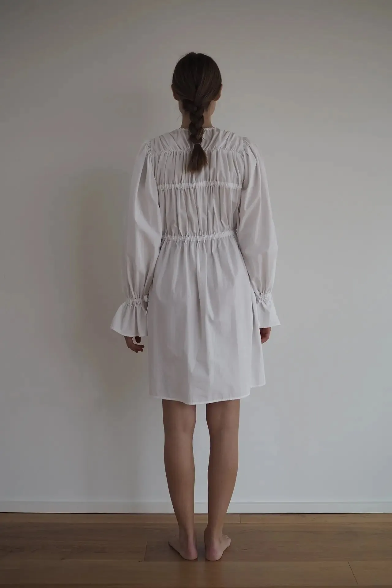 Anne 100% Organic Cotton White Dress